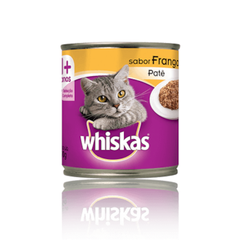 Ração Whiskas Lata Patê de Frango - Gatos Adultos Ração Whiskas Lata Patê de Frango - Gatos Adultos
