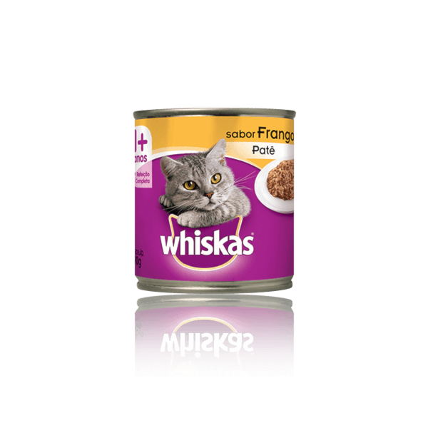 Ração Whiskas Lata Patê de Frango - Gatos Adultos Ração Whiskas Lata Patê de Frango - Gatos Adultos