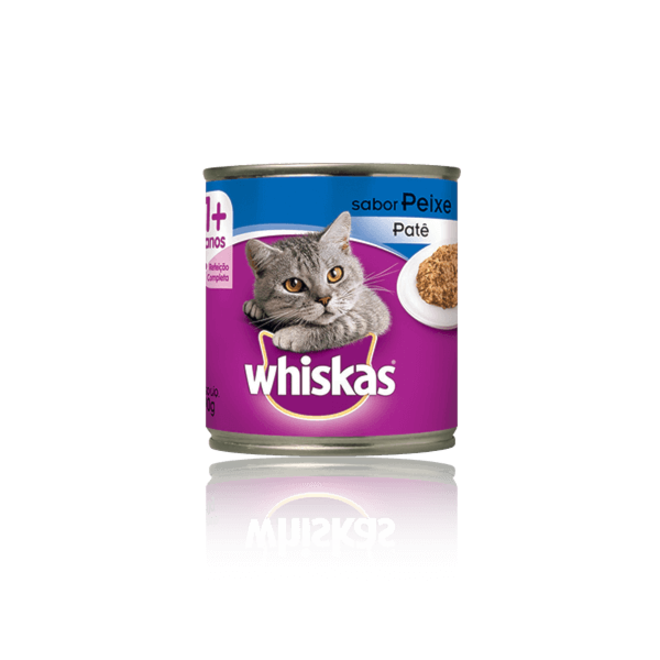 Ração Whiskas Lata Patê de Peixe - Gatos Adultos Ração Whiskas Lata Patê de Peixe - Gatos Adultos