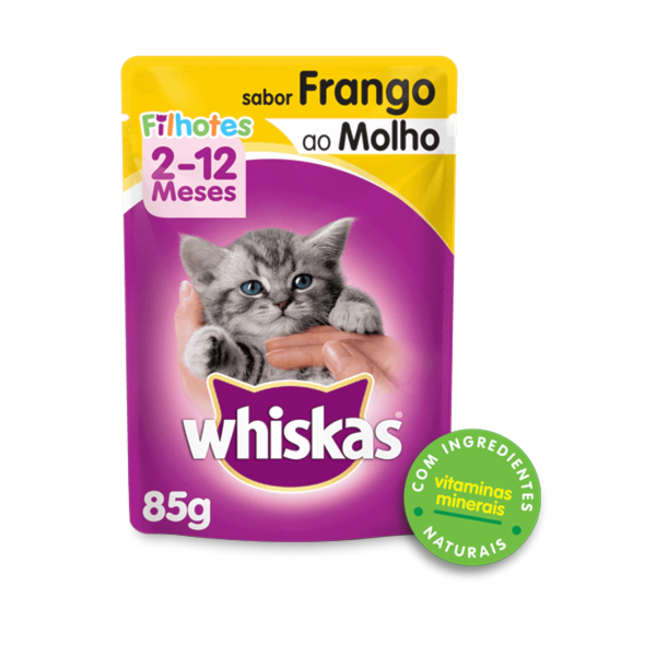 Ração Whiskas Sachê Frango ao Molho - Gatos Filhotes Ração Whiskas Sachê Frango ao Molho - Gatos Filhotes