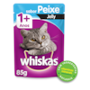Ração Whiskas Sachê Peixe Jelly - Gatos Adultos Ração Whiskas Sachê Peixe Jelly - Gatos Adultos
