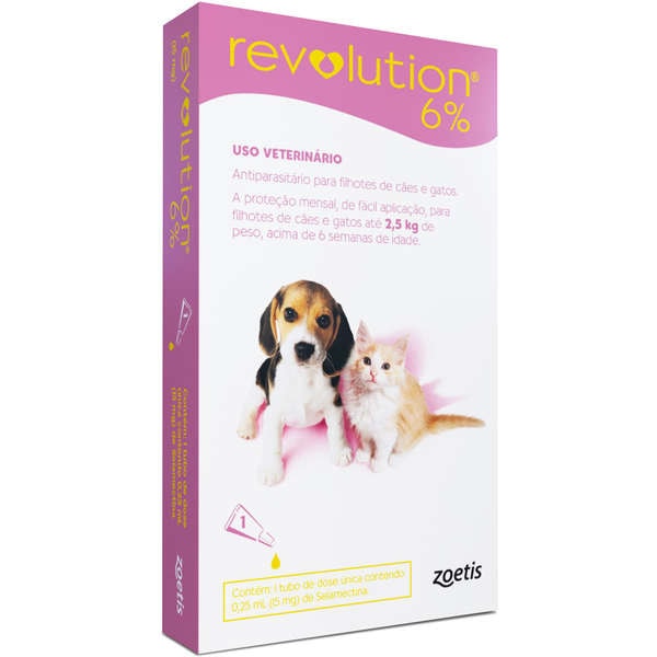 Revolution Cão/Gato até 2,5kg - Zoetis Revolution Cão/Gato até 2,5kg - Zoetis