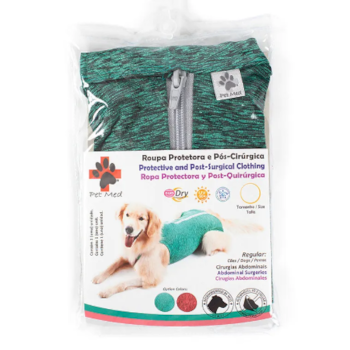 Roupa Protetora e Pós Cirúrgica Dry Verde - Pet Med Roupa Protetora e Pós Cirúrgica Dry Verde - Pet Med