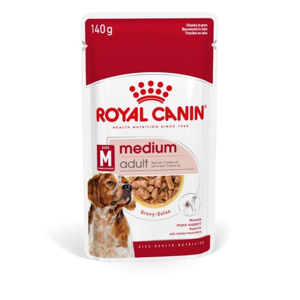 Royal Canin Cães Medium Adultos Sachê 140g - Royal Canin Royal Canin Cães Medium Adultos Sachê 140g - Royal Canin