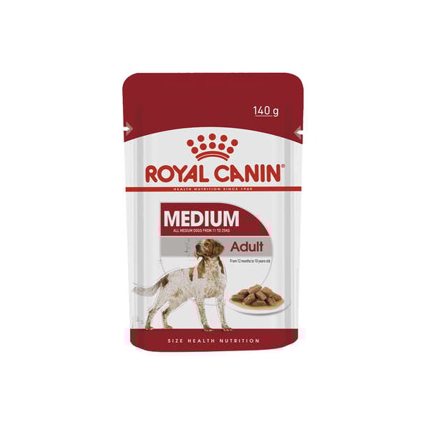 Royal Canin Cães Medium Adultos Sachê 140g - Royal Canin Royal Canin Cães Medium Adultos Sachê 140g - Royal Canin