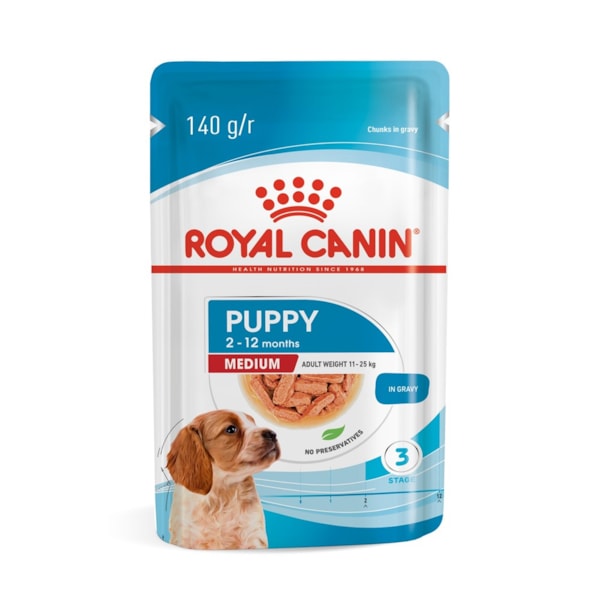 Royal Canin Cães Medium Puppy/Filhotes Sachê 140g - Royal Canin Royal Canin Cães Medium Puppy/Filhotes Sachê 140g - Royal Canin