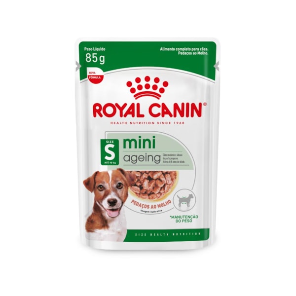Royal Canin Cães Mini Ageing 12+ Sachê 85g - Royal Canin Royal Canin Cães Mini Ageing 12+ Sachê 85g - Royal Canin