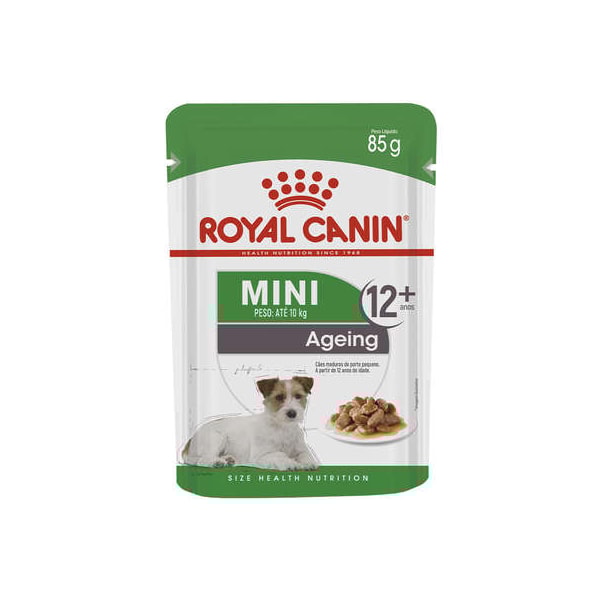 Royal Canin Cães Mini Ageing 12+ Sachê 85g - Royal Canin Royal Canin Cães Mini Ageing 12+ Sachê 85g - Royal Canin