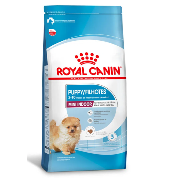 Royal Canin Cães Mini Indoor Puppy/Filhote - Royal Canin Royal Canin Cães Mini Indoor Puppy/Filhote - Royal Canin