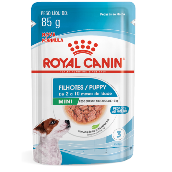 Royal Canin Cães Mini Puppy/Filhote Sachê 85g - Royal Canin Royal Canin Cães Mini Puppy/Filhote Sachê 85g - Royal Canin