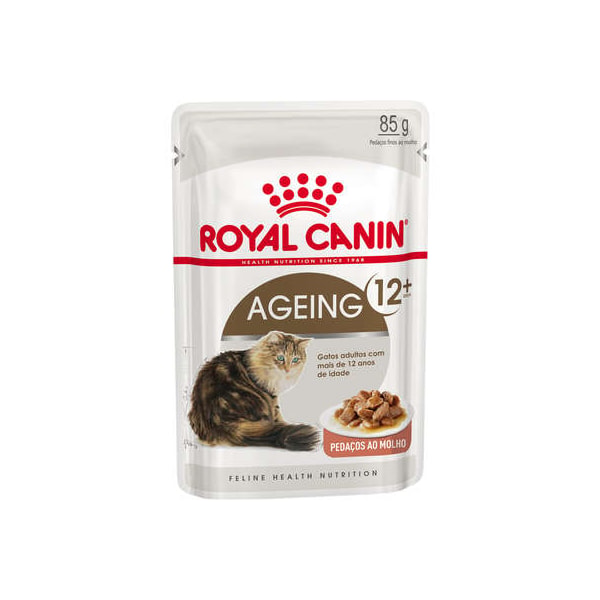 Royal Canin Gatos Ageing 12+ Sachê 85g - Royal Canin Royal Canin Gatos Ageing 12+ Sachê 85g - Royal Canin
