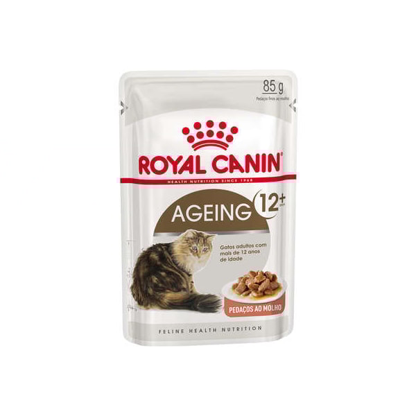 Royal Canin Gatos Ageing 12+ Sachê 85g - Royal Canin Royal Canin Gatos Ageing 12+ Sachê 85g - Royal Canin