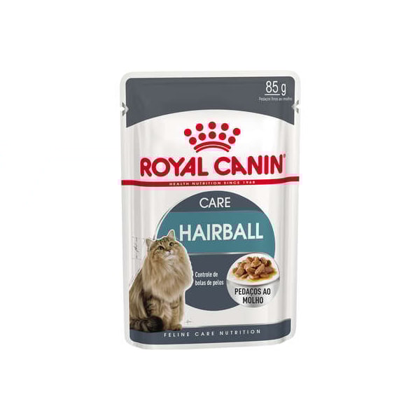 Royal Canin Gatos Hairball Care/Controle de Bolas de Pelo sachê 85g - Royal Canin Royal Canin Gatos Hairball Care/Controle de Bolas de Pelo sachê 85g - Royal Canin