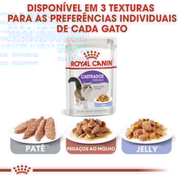 Royal Canin Gatos Sterilised/Castrados Sachê Jelly 85g - Royal Canin Royal Canin Gatos Sterilised/Castrados Sachê Jelly 85g - Royal Canin