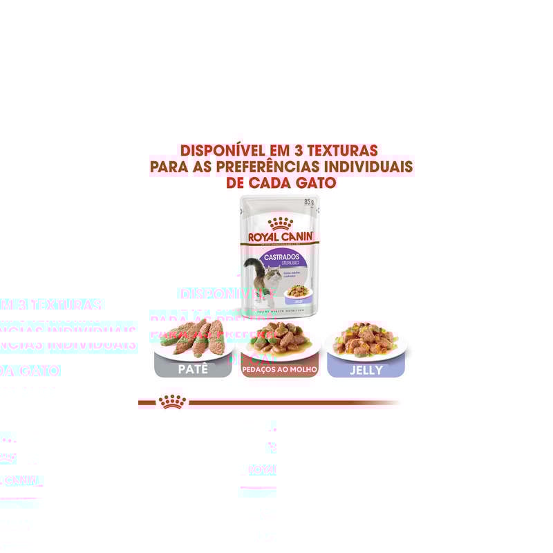 Royal Canin Gatos Sterilised/Castrados Sachê Patê Royal Canin Águia