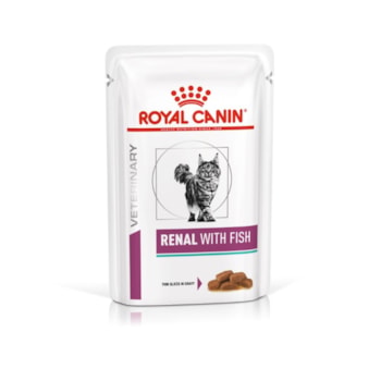 Royal Canin Sachê Veterinary Diet Renal com Peixe para Gatos - 85 g