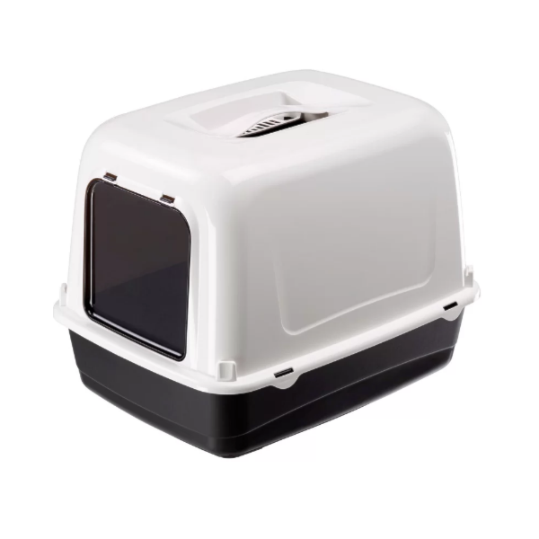 Sanitário Clear Cat 10 Preto - Ferplast Sanitário Clear Cat 10 Preto - Ferplast