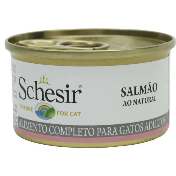 Schesir Cat Adulto Salmão Natural Lata 85g