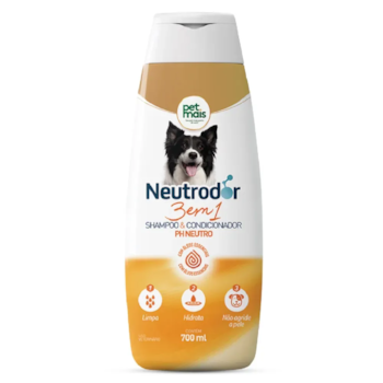 Shampoo e Condicionador 3 em 1 pH Neutro Neutrodor Petmais - 700 ml