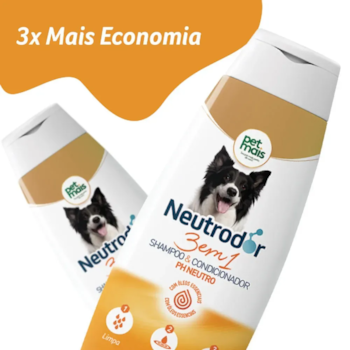 Shampoo e Condicionador 3 em 1 pH Neutro Neutrodor Petmais - 700 ml