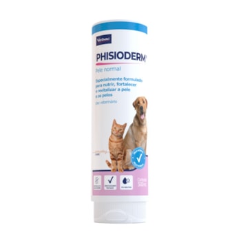 Shampoo Virbac Phisioderm Pele Normal para Cães e Gatos