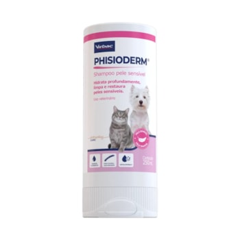 Shampoo Virbac Phisioderm Pele Sensível para Cães e Gatos