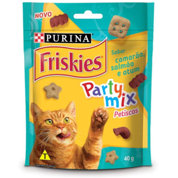 Snack Friskies - Camarão, Salmão e Atum 40g Snack Friskies - Camarão, Salmão e Atum 40g