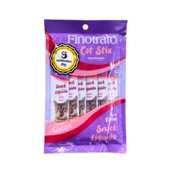 Snack Liquido Gatos Carne - FinoTrato