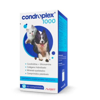 Suplemento Condroplex 1000 Cães e Gatos Suplemento Condroplex 1000 Cães e Gatos