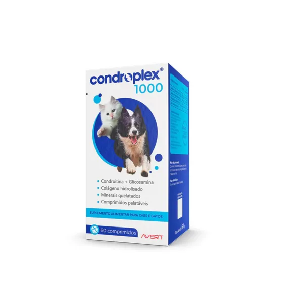 Suplemento Condroplex 1000 Cães e Gatos Suplemento Condroplex 1000 Cães e Gatos