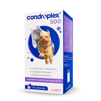Suplemento Condroplex 500 Cães e Gatos Suplemento Condroplex 500 Cães e Gatos