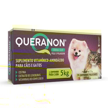 Suplemento Queranon Cães e Gatos Raças Pequenas Suplemento Queranon Cães e Gatos Raças Pequenas