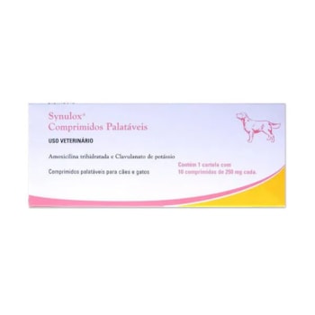 Synulox 250mg 10 comprimidos - Zoetis Synulox 250mg 10 comprimidos - Zoetis
