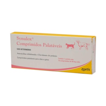 Synulox 50mg 10 comprimidos - Zoetis Synulox 50mg 10 comprimidos - Zoetis