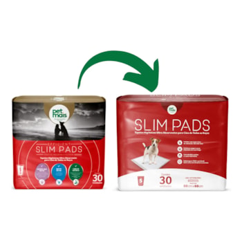 Tapete Higiênico Slim Pads Baby Petmais (60x55) C/30 Unidades.