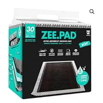 Tapete Higienico Zee Pad Preto 80x60 Tapete Higienico Zee Pad Preto 80x60