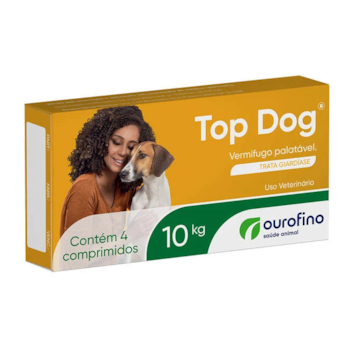 Top Dog 10kg 4 comprimidos - Ouro Fino Top Dog 10kg 4 comprimidos - Ouro Fino