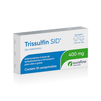Trissulfin Sid 400mg 10 comprimidos - Ouro Fino Trissulfin Sid 400mg 10 comprimidos - Ouro Fino