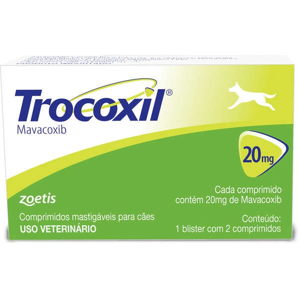 Trocoxil 20mg 2 comprimidos - Zoetis Trocoxil 20mg 2 comprimidos - Zoetis