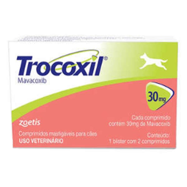 Trocoxil 30mg 2 comprimidos - Zoetis Trocoxil 30mg 2 comprimidos - Zoetis