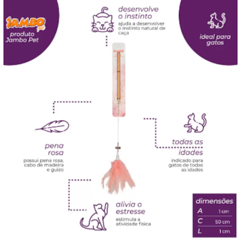 Varinha Gato Pena - Jambo Varinha Gato Pena - Jambo