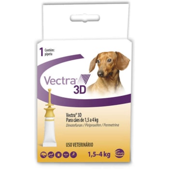 Vectra 3D Cães 1,5-4kg - Ceva Vectra 3D Cães 1,5-4kg - Ceva