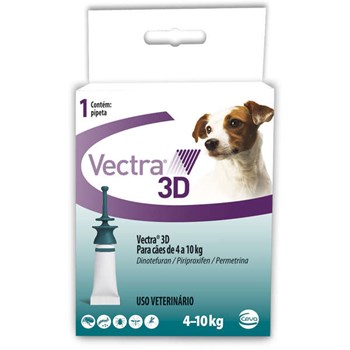 Vectra 3D Cães 4-10kg - Ceva