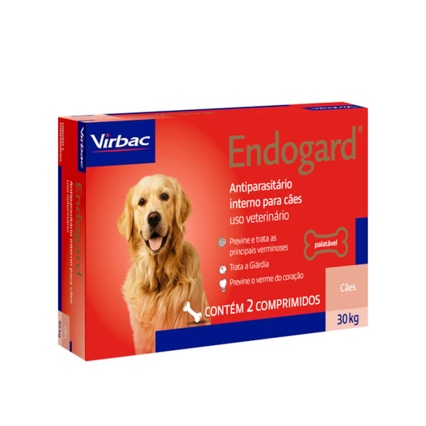 Vermífugo Endogard Cães 30kg