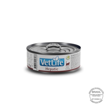 Vet Life Hepatic para Gatos Adultos de Todas as Raças 85g