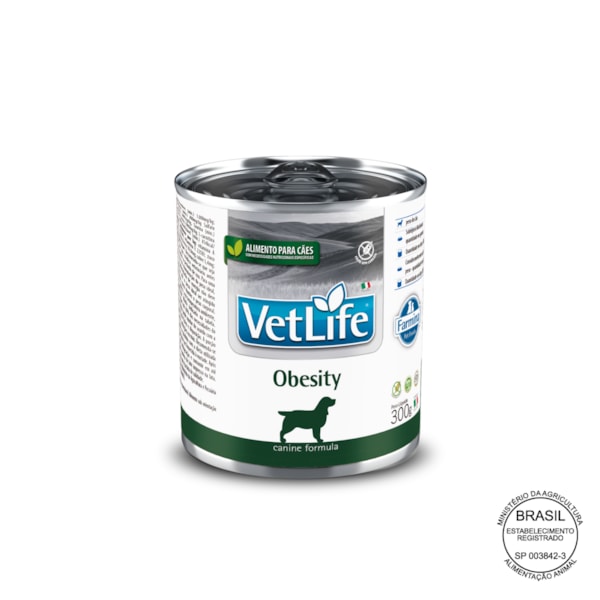 Vet Life Obesity para Cães Adultos de Todas as Raças 300g Vet Life Obesity para Cães Adultos de Todas as Raças 300g