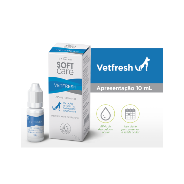 Vetfresh Lubrificante Oftálmico 10ml - Soft Care Vetfresh Lubrificante Oftálmico 10ml - Soft Care